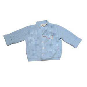 Vintage Spur Baby Blue Sailboat Sweater